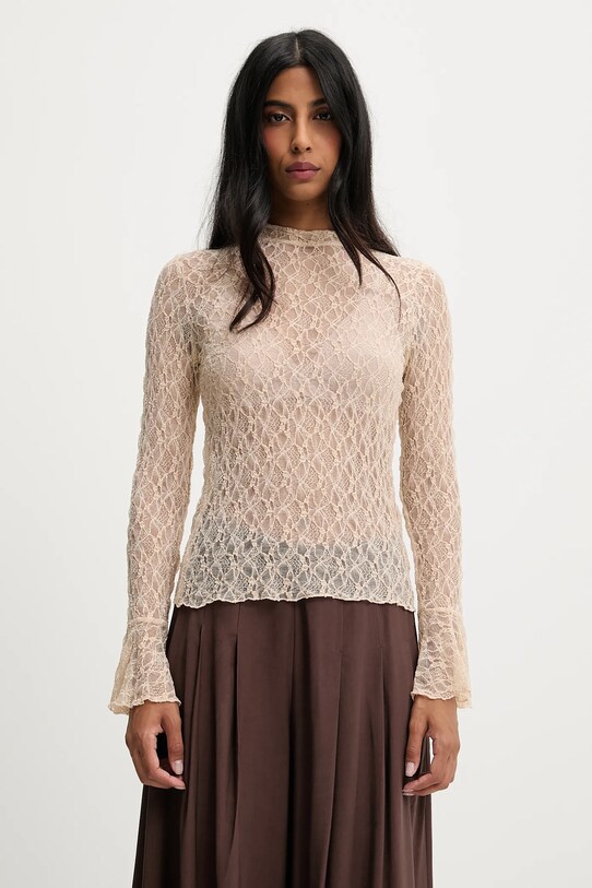 Answear Lab bluza uni bej 1000.flk