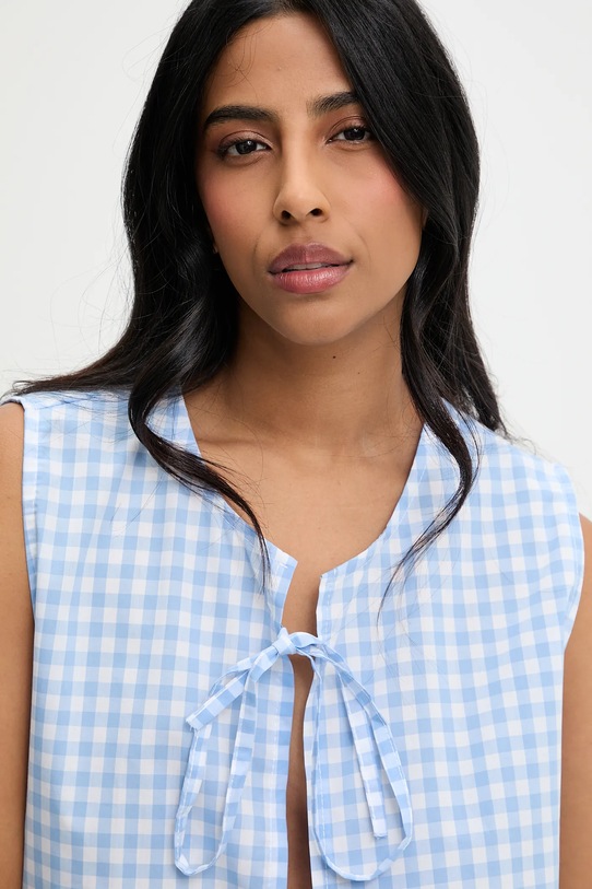 Answear.LAB bluzka bawełniana niebieski 13725.fos