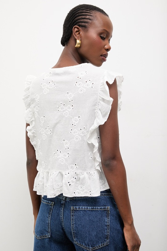 Дрехи Памучна риза Answear.LAB 24223.tos бял