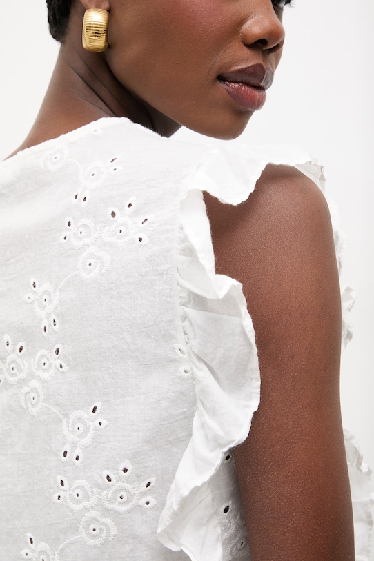 Памучна риза Answear.LAB 24223.tos бял