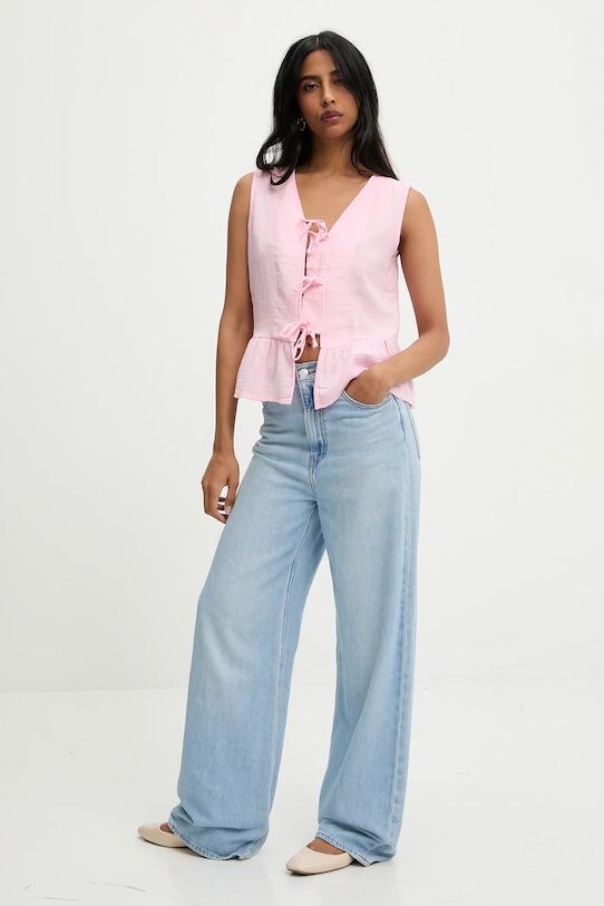 Answear.LAB bluzka bawełniana G28.4885.tos różowy WW25