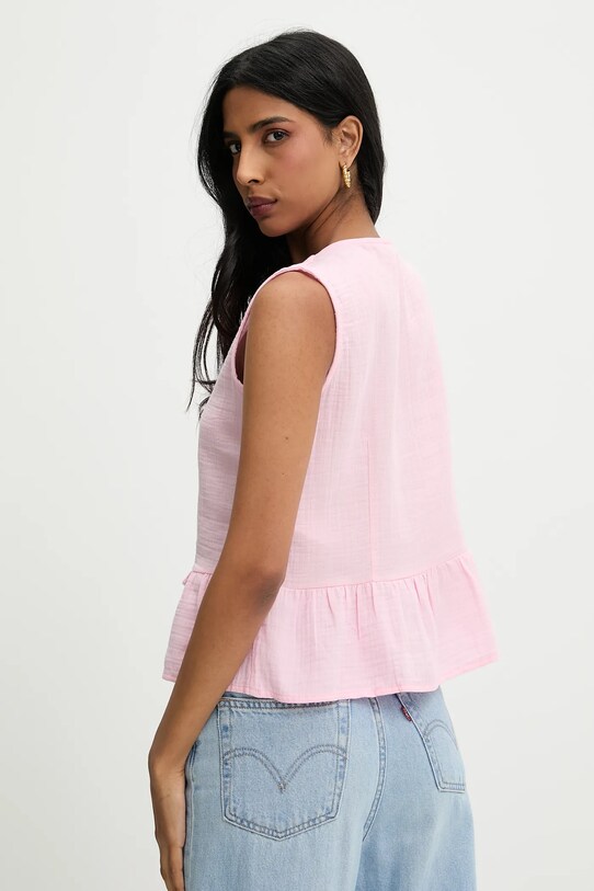 Îmbrăcăminte Answear Lab bluza din bumbac G28.4885.tos roz