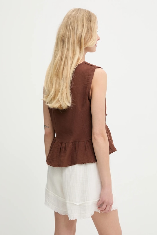Oblečení Bavlněná halenka Answear.LAB G28.4885.tos hnědá