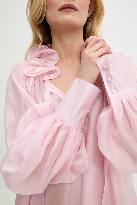 Answear.LAB bluzka jedwabna H8033.ILK różowy