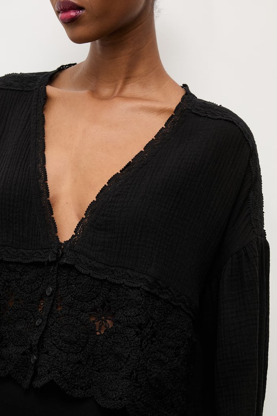 Answear.LAB bluzka damska bawełniana 9297.iak czarny