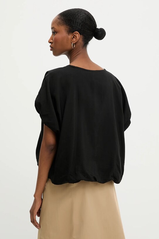 Îmbrăcăminte Answear Lab bluza din in 5263.iak negru