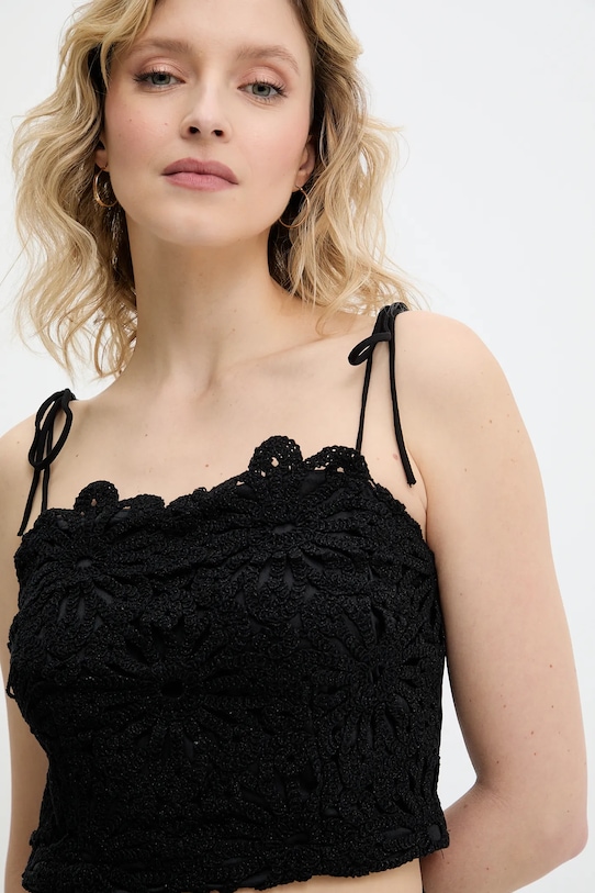 Answear.LAB top bawełniany casual czarny MA.1309.hos