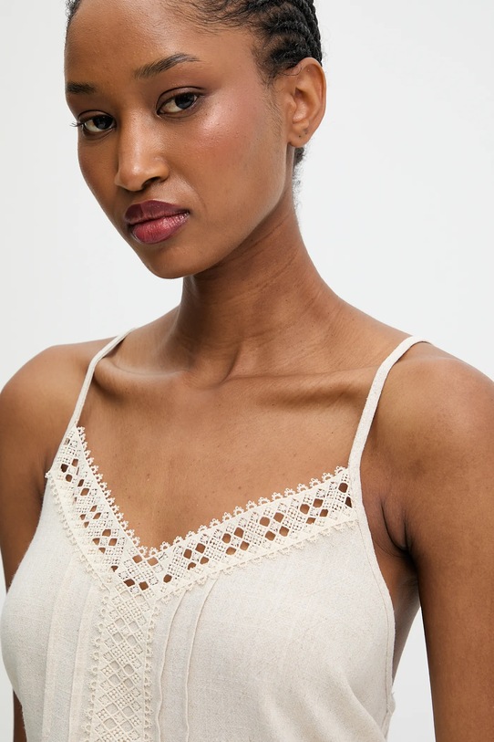 Answear.LAB blusa in lino misto beige CA.5156.hos