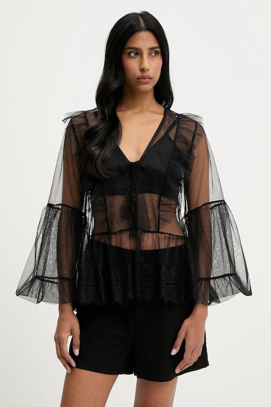 Answear Lab bluza uni negru 93203.iak