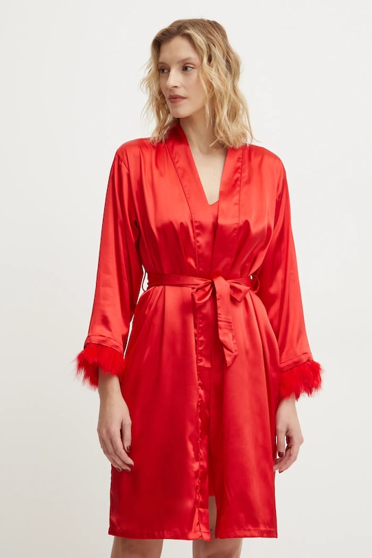 Answear Lab pijama set rosu 165.fos