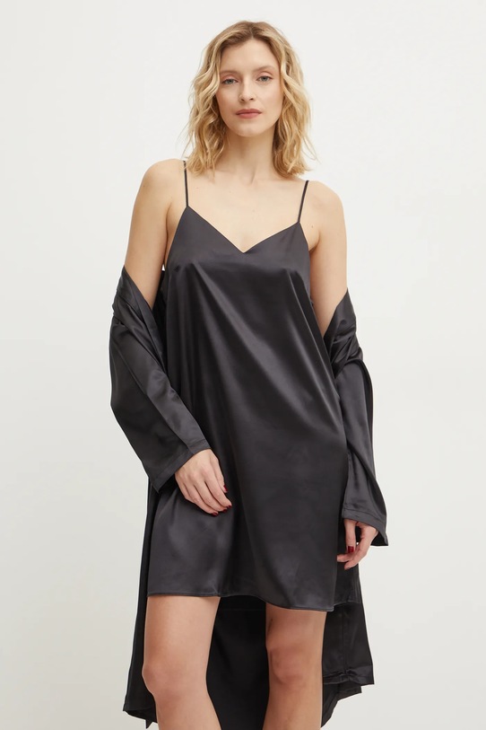 Odzież Answear.LAB koszula nocna i szlafrok 165.fos czarny