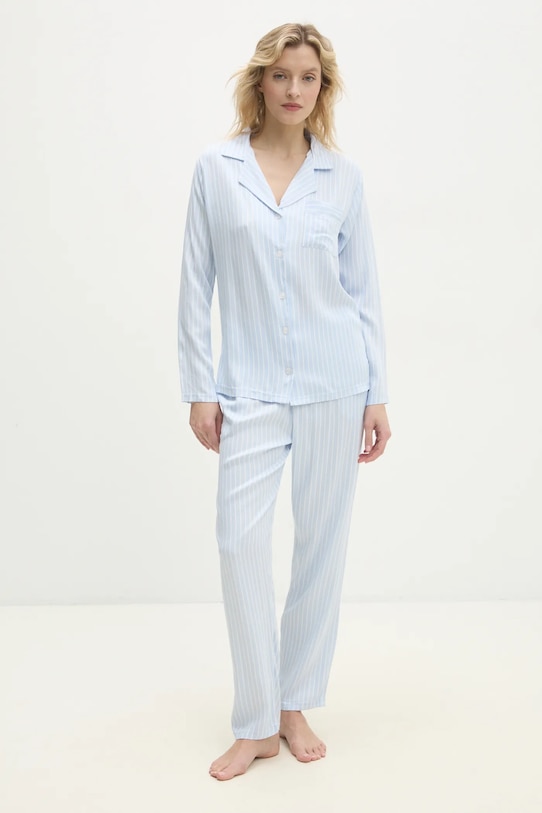 Answear.LAB piżama tkanina niebieski 60452.tos