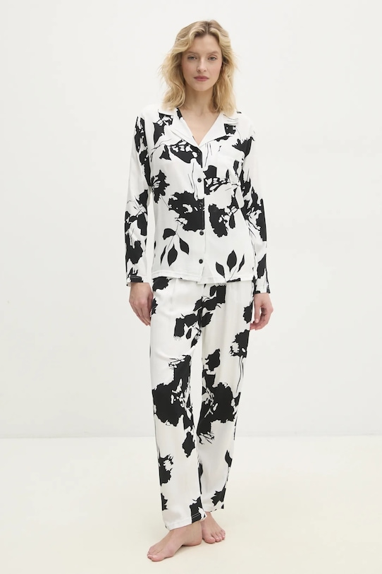 Answear Lab pijama munte alb 60450.tos