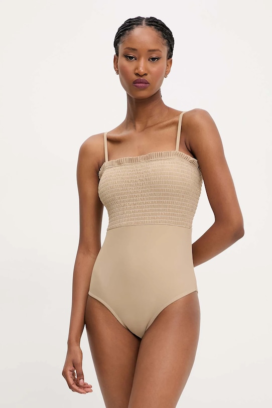 Answear Lab costum de baie dintr-o bucată usor rigidizat bej hmb410.fh