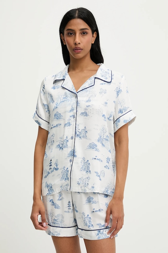 Answear Lab pijama set albastru 1319.CMS