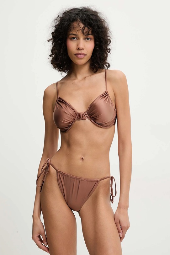 Горнище на бански Answear.LAB hl2fw17.g.flk кафяв WW25