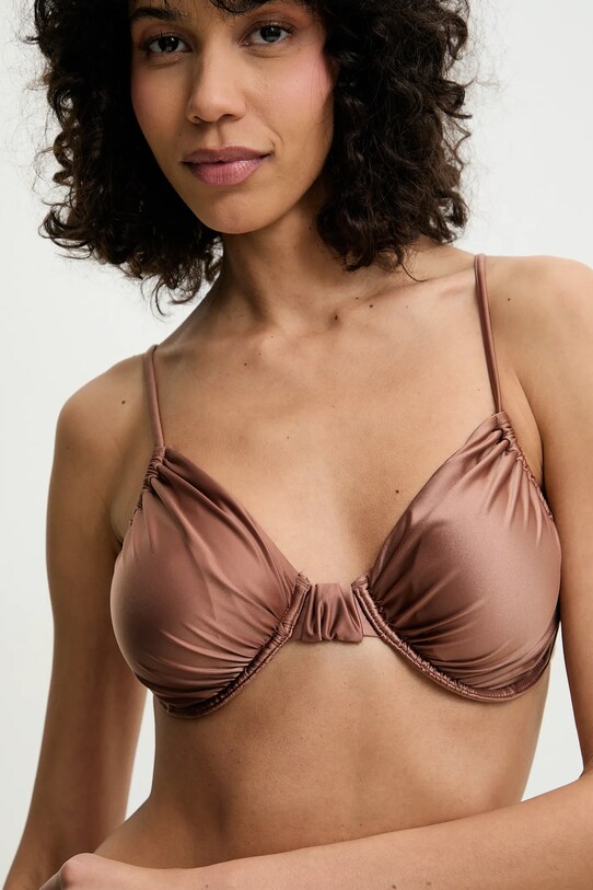 Горнище на бански Answear.LAB кафяв hl2fw17.g.flk