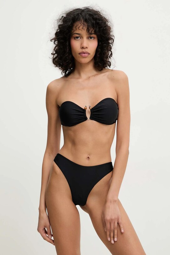Answear Lab costum de baie din două piese și fustă de plajă hl3fw133.flk negru WW25