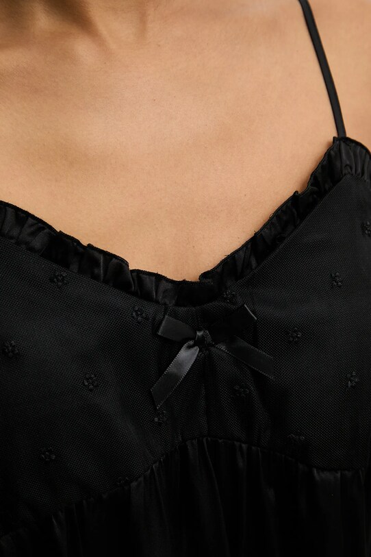 Answear Lab camasa de noapte negru pj32406.flk