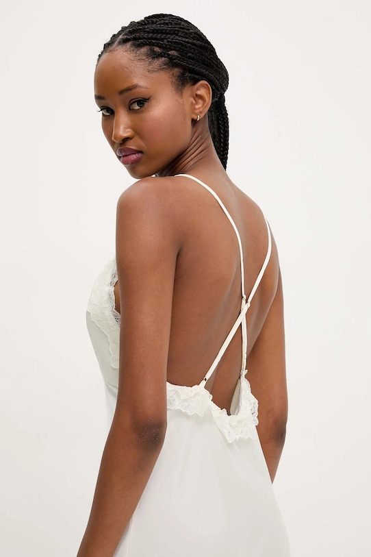 Hedvábná noční košile Answear.LAB béžová 6010.ios