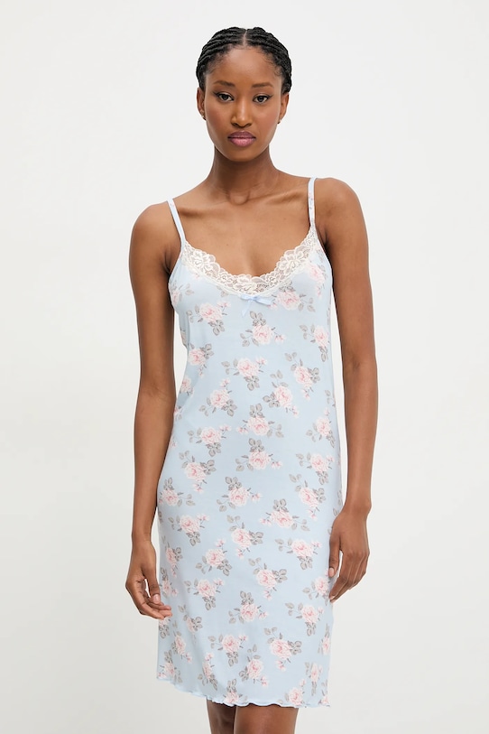 Нічна сорочка та халат Answear.LAB Y1567.ios блакитний WW25