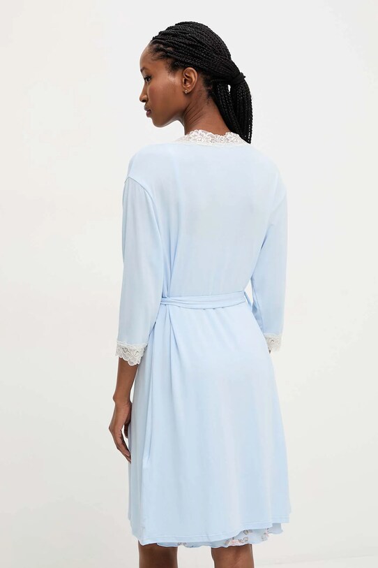 Answear Lab camicia da notte e vestaglia blu Y1567.ios