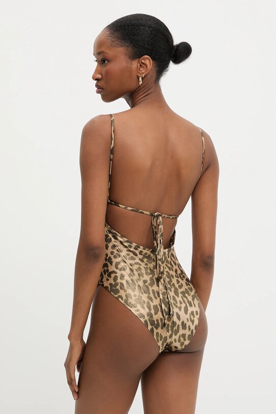 Jednodílné plavky Answear.LAB S306.hlk hnědá WW25