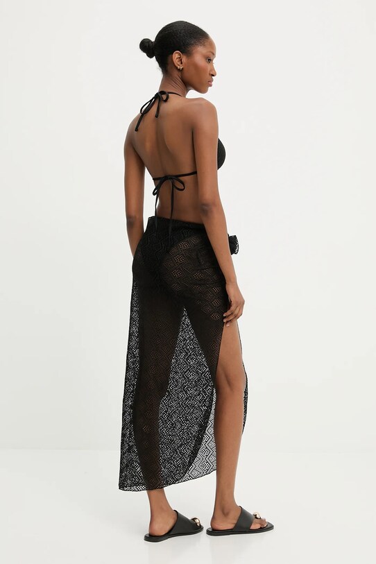 Answear Lab costum de baie din două piese cu fustă negru 1389.hlk
