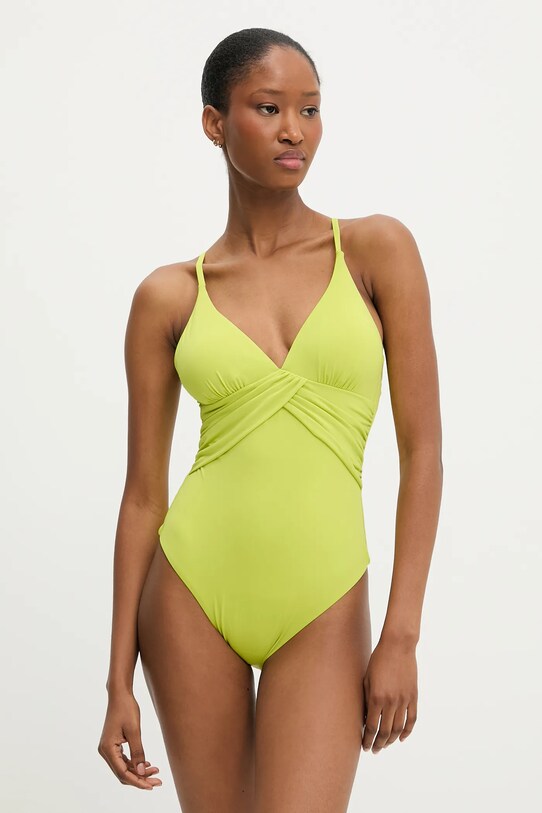 Ολόσωμο μαγιό Answear.LAB χωρίς μεταλλικές μπανέλες πράσινο 30021.flk