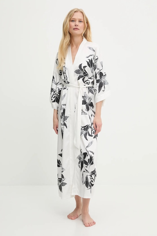 Kućni ogrtač Answear.LAB tkanina bijela 1375.cms