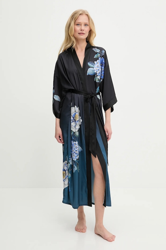 Kućni ogrtač Answear.LAB tkanina mornarsko plava 1378.CMS