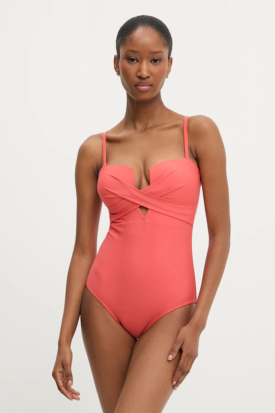 Jednodielne plavky Answear.LAB bez kostíc oranžová vy8136.flk