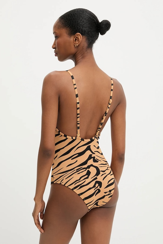 Jednodílné plavky Answear.LAB HMD514.1P.flk hnědá WW25