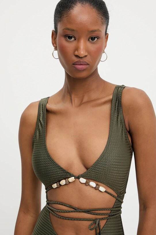 Îmbrăcăminte Answear Lab costum de baie dintr-o bucată hs1fw1701.flk verde