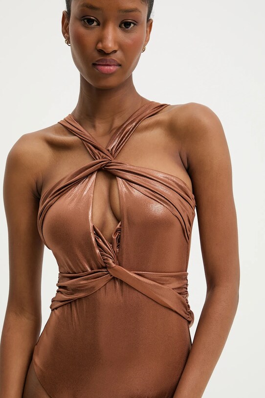 Îmbrăcăminte Answear Lab costum de baie dintr-o bucată hw1fw1814.flk maro