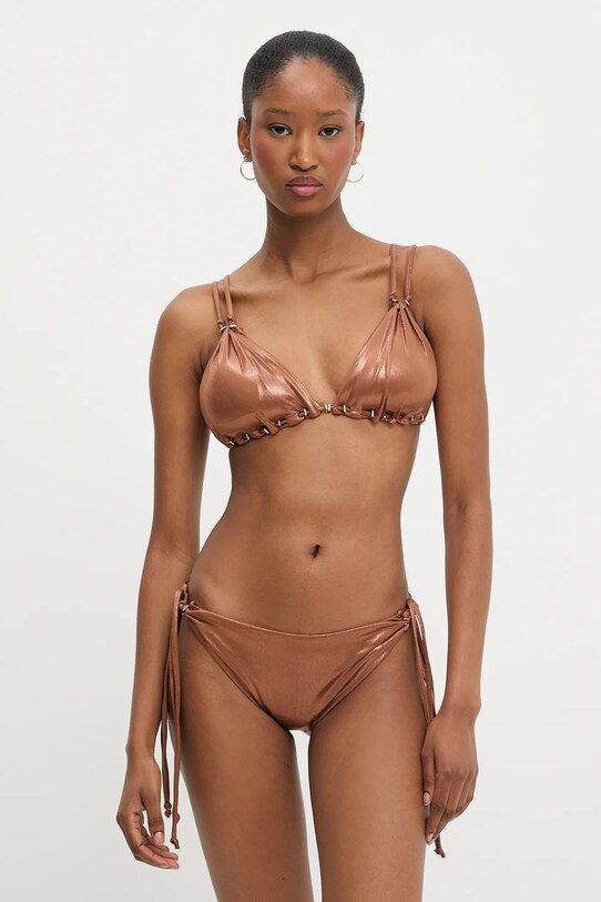 Answear Lab costum de baie din două piese uni maro hw2fw1813.flk