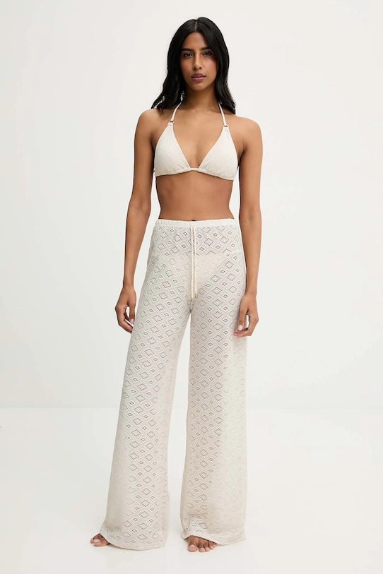 Dvojdielne plavky a plážové nohavice Answear.LAB jemný vzor béžová hl2fw26.hl4fw27.FLK