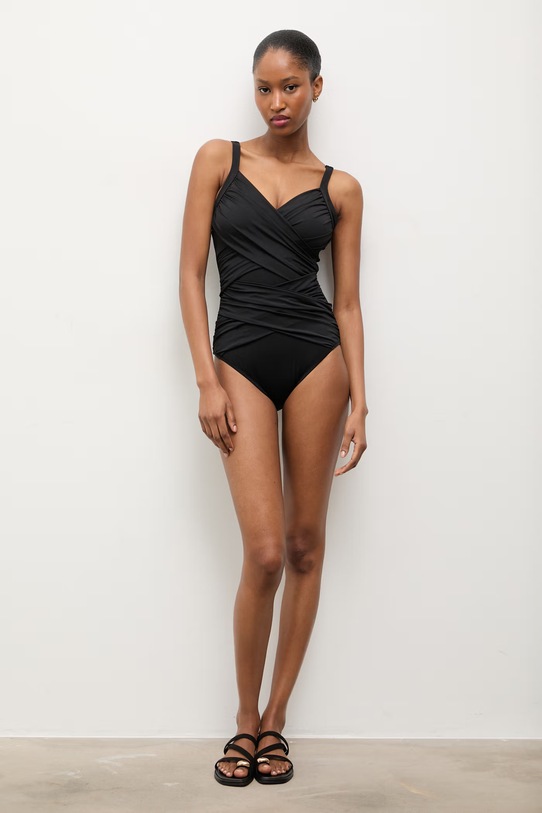 Answear Lab costum de baie dintr-o bucată VW7515.flk negru WW25