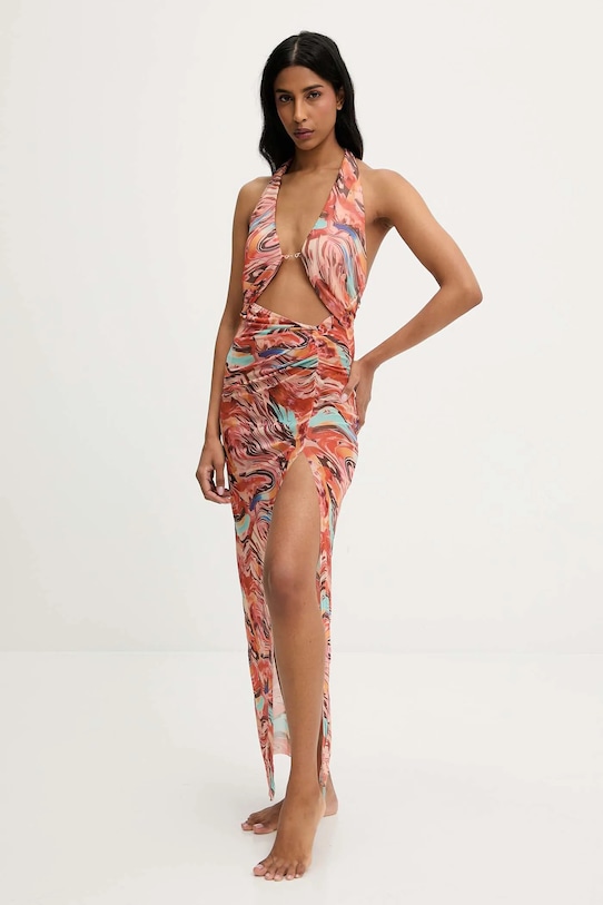 Answear.LAB sukienka plażowa pomarańczowy hl4fw09.o.flk