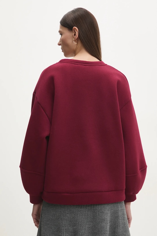 Îmbrăcăminte Answear Lab hanorac de bumbac 93880.FLK burgundia