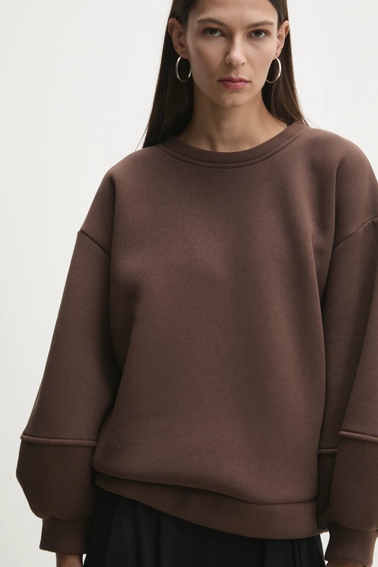 Answear Lab hanorac de bumbac maro 93880.FLK