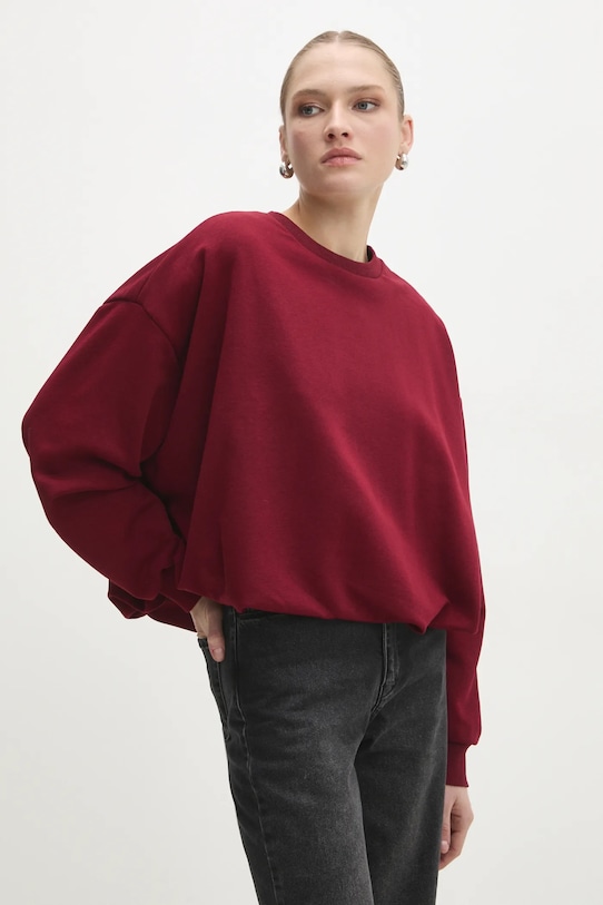 Answear.LAB bluza pozostałe bordowy 22158.tms