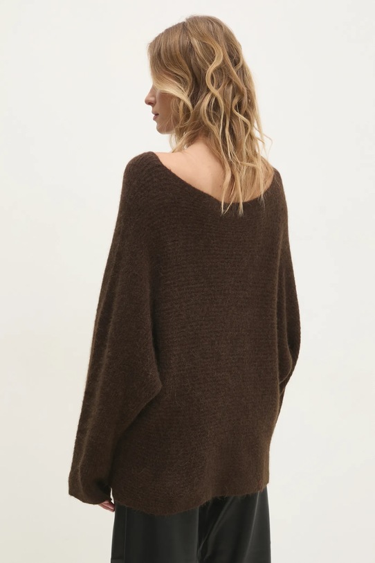 Odzież Answear.LAB sweter z wełną ZD0030.HWK brązowy