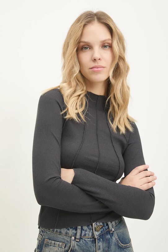 Лонгслів Answear.LAB slim сірий 3875.tos
