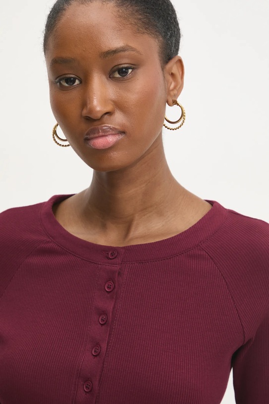 Majica dugih rukava Answear.LAB bordo sng.100.tos