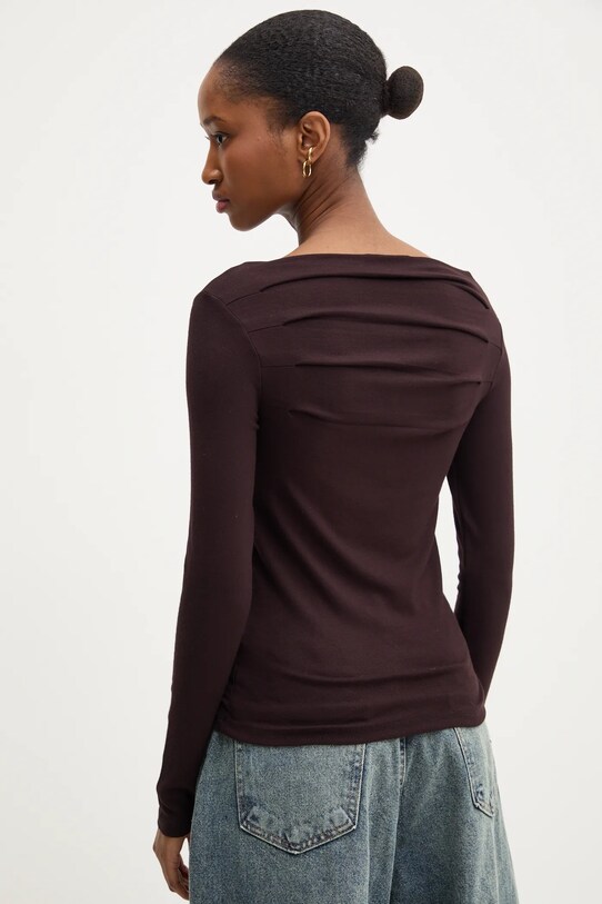 Îmbrăcăminte Answear Lab longsleeve sng.104.tos maro