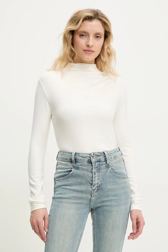 Majica z dolgimi rokavi Answear.LAB Drugo bela sng.105.tos