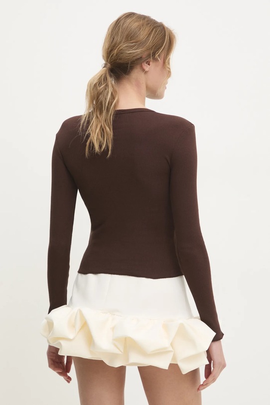 Odzież Answear.LAB longsleeve IVVI1.TWK brązowy