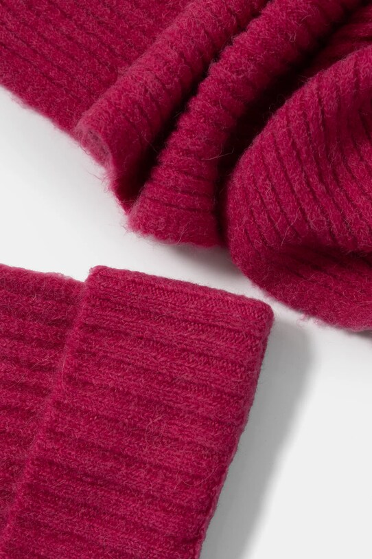 Answear Lab cappello e sciarpa in cotone 7086.7711.fms rosa