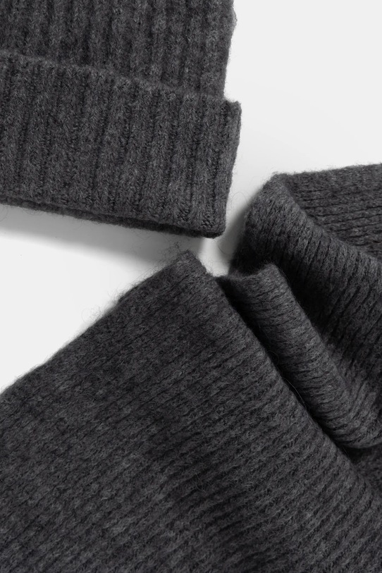 Шапка і шарф з вовною Answear.LAB 7086.7711.fms сірий